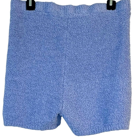 Colsie Purple Light Blue Oversized Teddy Fuzzy Cardigan Shorts Lounge Set L, XL - Picture 12 of 16